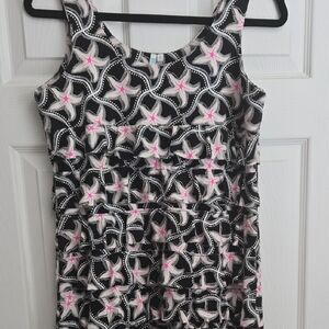 Beachtime Black and Pink Starfish Dress
